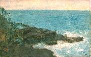 Charles W. Bartlett, Charles W. Bartlett's watercolor and ink Hana Maui Coast, 1920